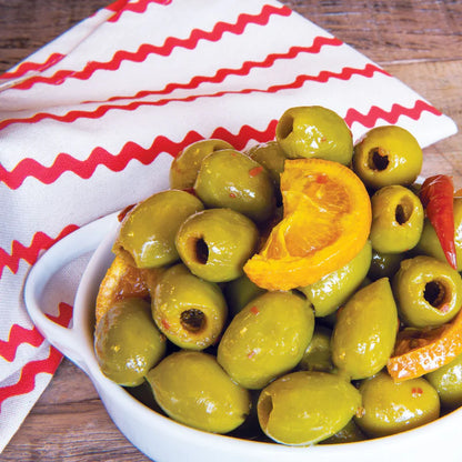 Tangerine and Chili Olives