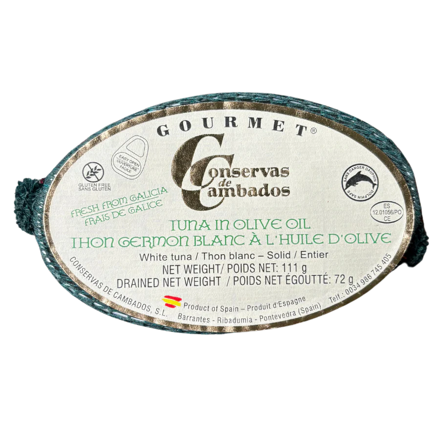 Gourmet White Tuna in Olive Oil - Bonito del Norte en Aceite de Oliva. Conservas de Cambados