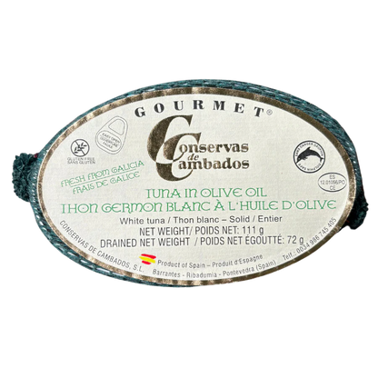 Gourmet White Tuna in Olive Oil - Bonito del Norte en Aceite de Oliva. Conservas de Cambados