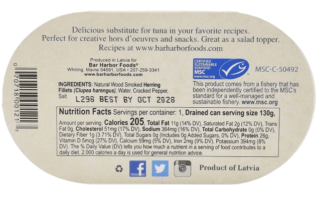 Wild Herring Fillets with Cracked Pepper