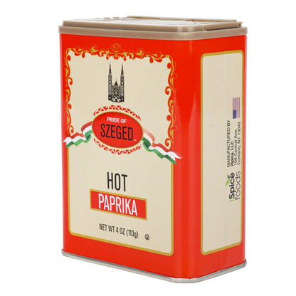 Szeged | Pride of Szeged Hot Paprika Powder | 4 oz | Gourmet Spice | 1-Pack