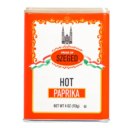 Szeged | Pride of Szeged Hot Paprika Powder | 4 oz | Gourmet Spice | 1-Pack