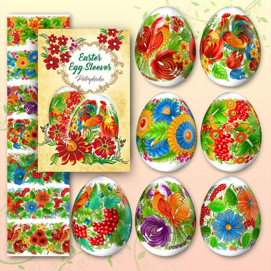 Easter Egg Sleeves - Petrykivka - Set of 7
