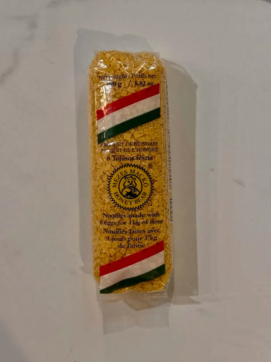 Hungarian Honey Bear Noodles, Small Sqaures