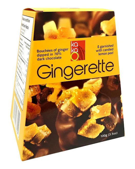 Candied ginger & lemon 70% dark chocolate