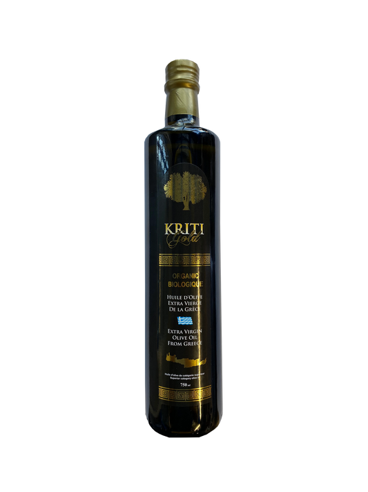 KRITI GOLD ORGANIC EXTRA VIRGIN OLIVE OIL 750 ML