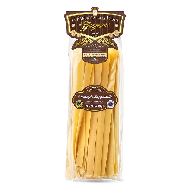 La Fabbrica Della Pasta 'e Pettegole, Pappardelle, #510, 17.6 oz | 500gr