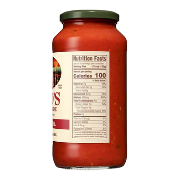 Rao's Specialty Foods  Homemade Marinara Pasta Sauce