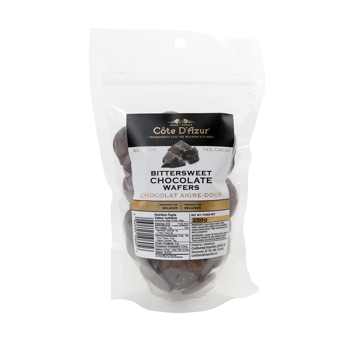 Belgium Bittersweet Chocolate Wafers