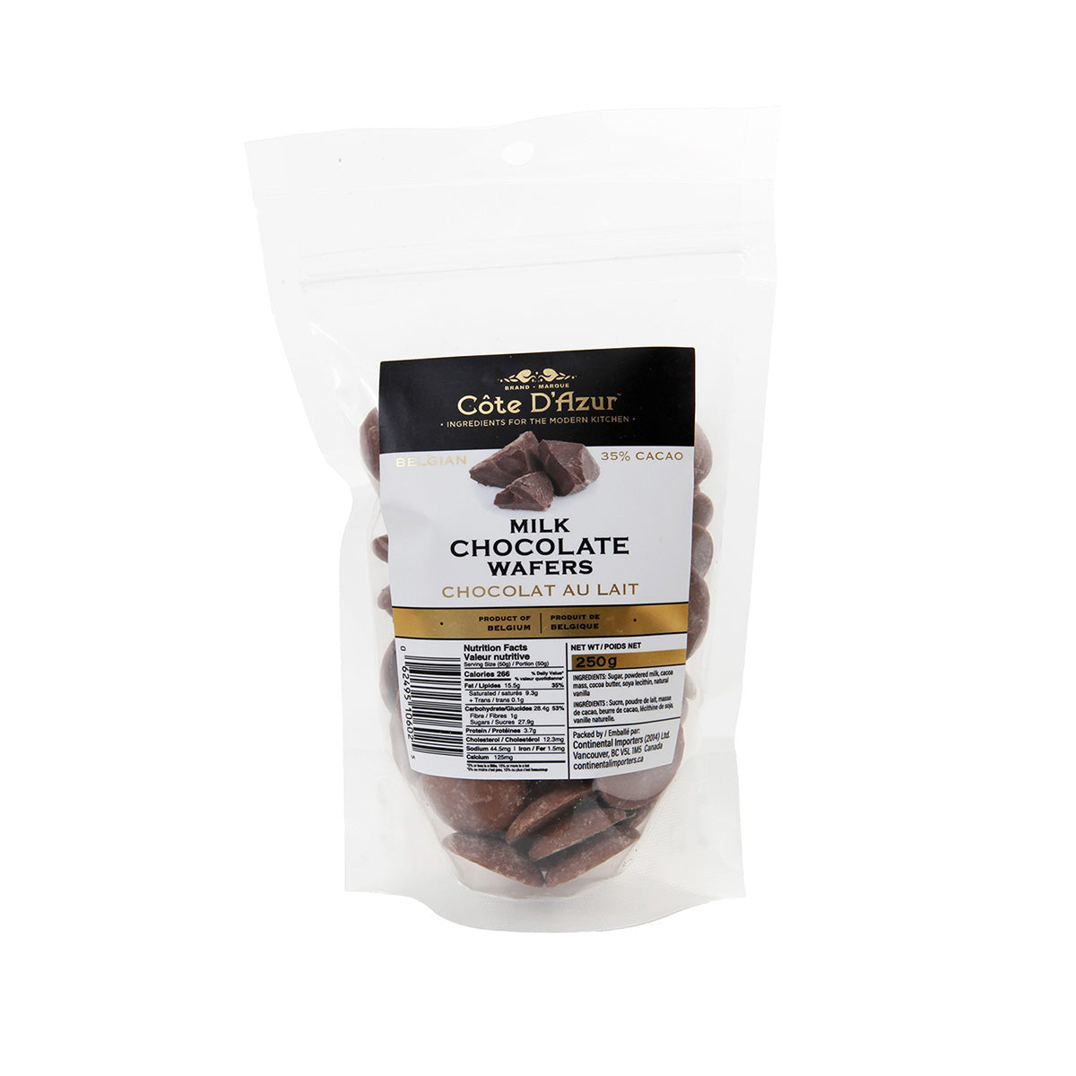 Belgium Milk Chocolate Wafers