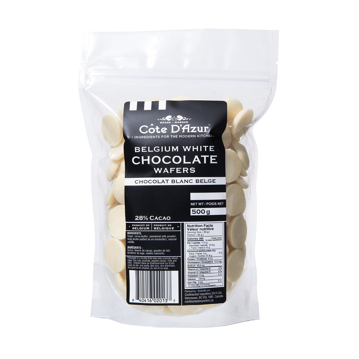 Belgium White Chocolate Wafers