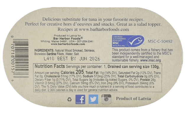 Skinless Boneless Sardines