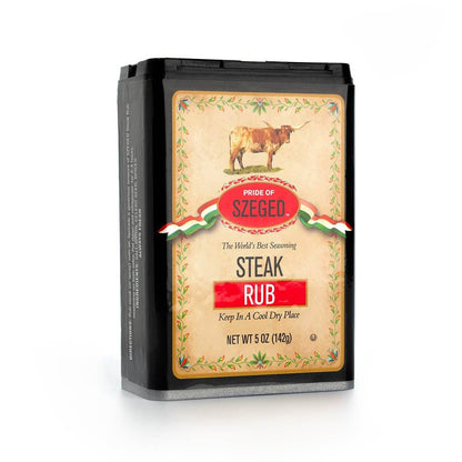 Szeged | Pride of Szeged Steak Rub Seasoning | 5 oz | Mixed Spices & Seasonings | Grilling magic