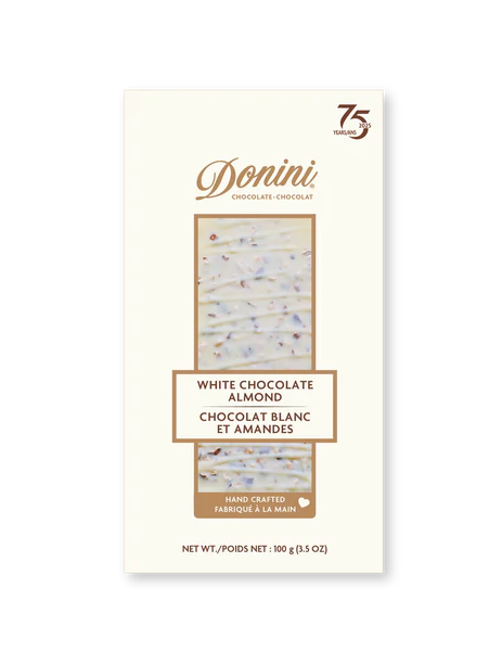Donini Chocolate Bars White Chocolate Almond Bar