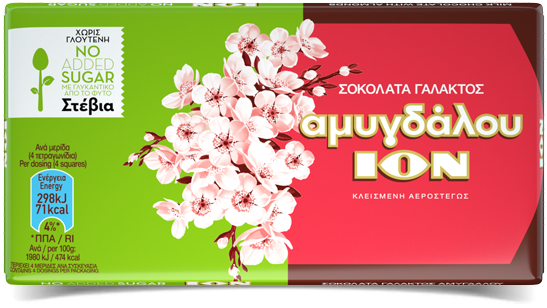 ION Amigdalou Milk Chocolate - 100g