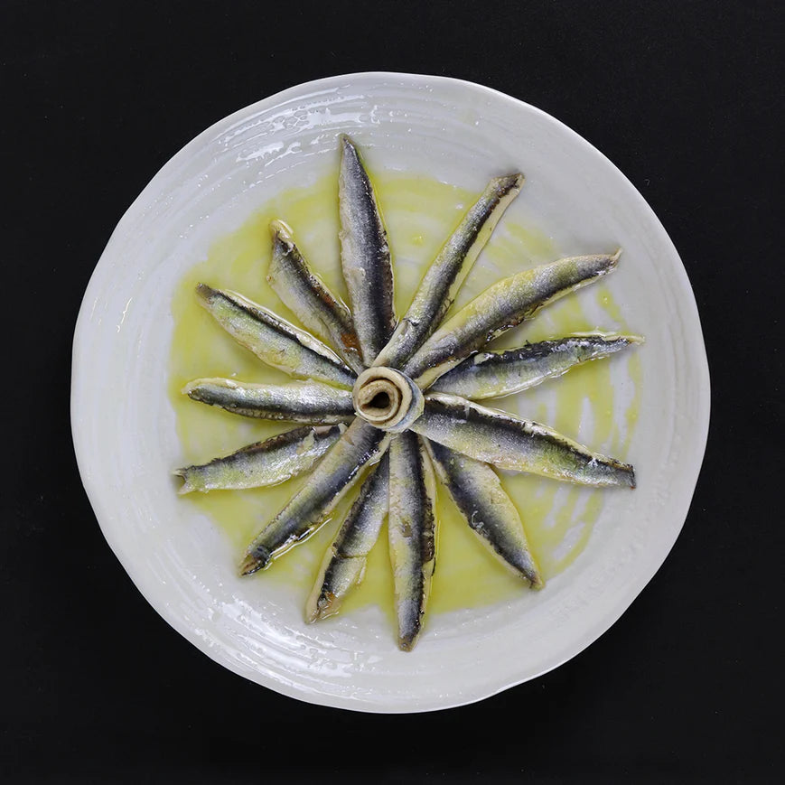 Yurrita "Boquerones" White Anchovies in Extra Virgin Olive Oil 90g tray