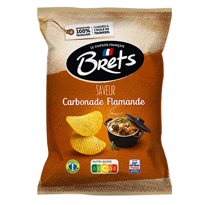 Brets wavy chips with Flemish Carbonade flavor