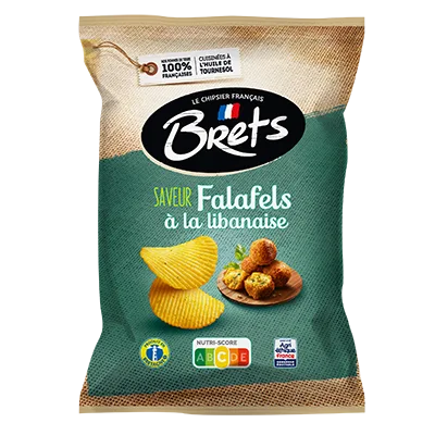 Falafel- flavored Brets wavy chips