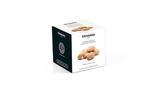 Salted peeled almonds