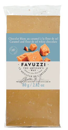 Caramel and fleur de sel white chocolate