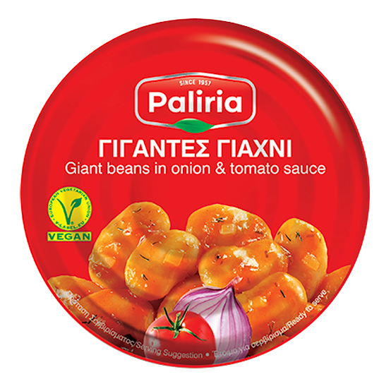 Giant beans in onion & tomato sauce