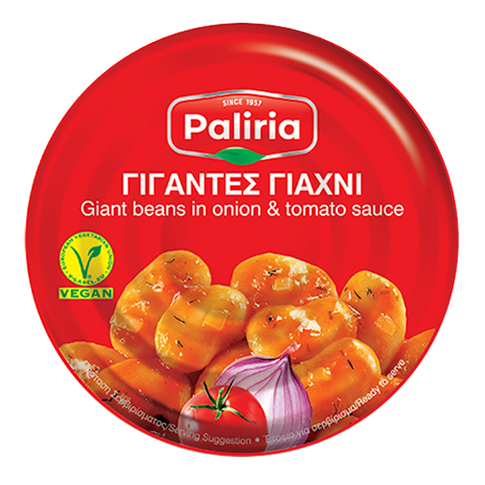 Giant beans in onion & tomato sauce