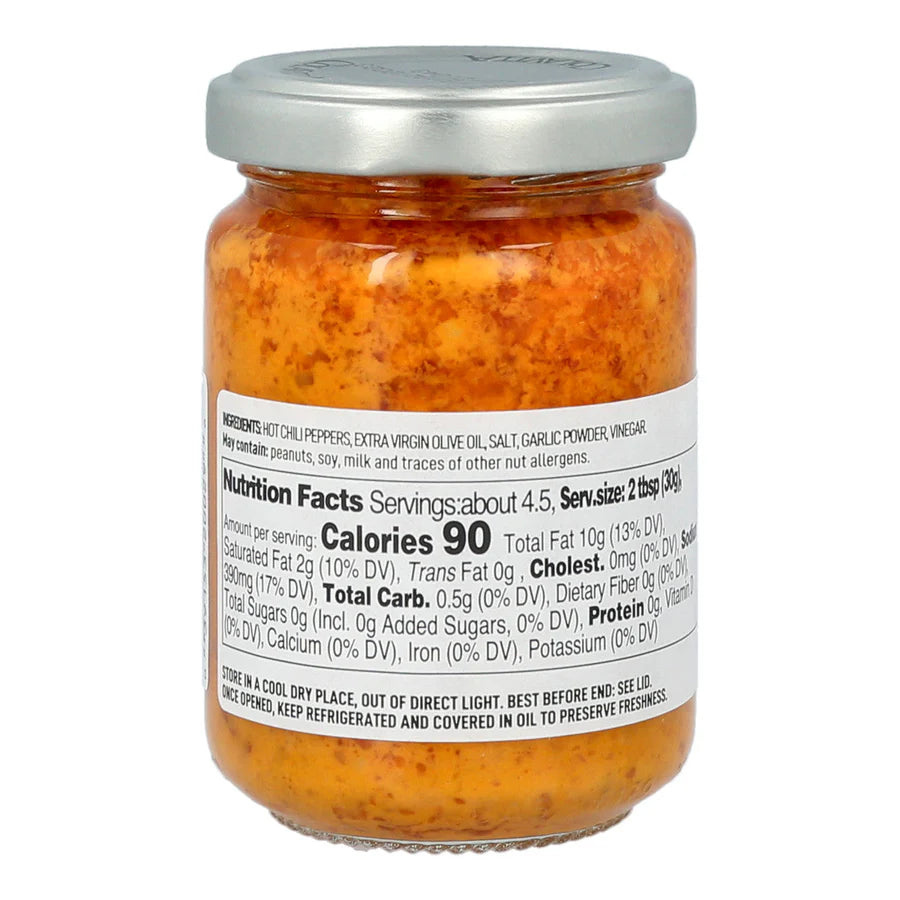 Colavita Crushed Hot Chili Pepper Spread in Extra Virgin Olive Oil, 4.76 Ounce