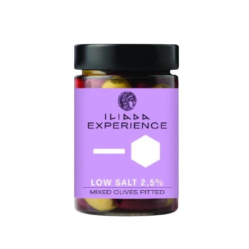 Iliada  Pitted Mixed Olives Low Salt