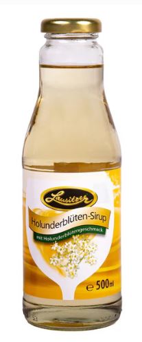 Lausitzer Elderflower Syrup (Holunderblueten-Sirup) 500mL