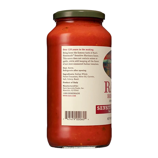 Rao's Specialty Foods  Sensitive Marinara Sauce