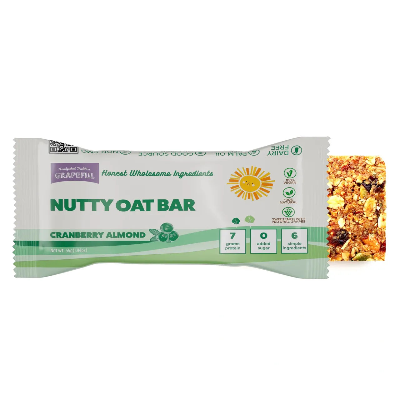 ENERGY BARS - Nutty Oat Bar - Cranberry Almond