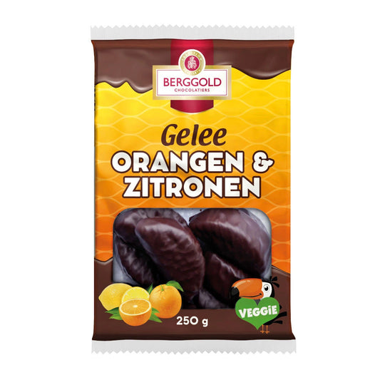 Berggold Orange and Lemon Chocolate Fruit Jelly 250g