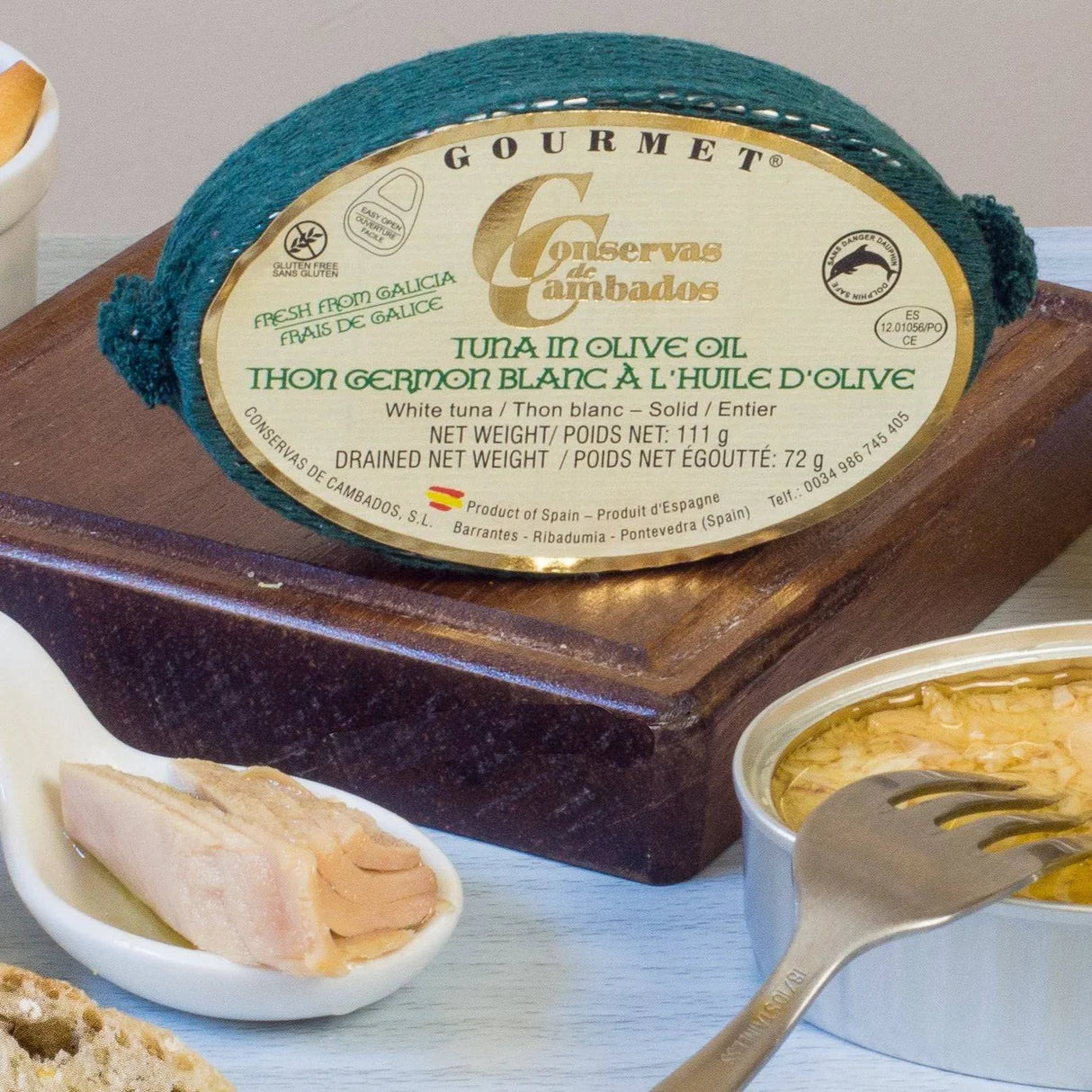 Gourmet White Tuna in Olive Oil - Bonito del Norte en Aceite de Oliva. Conservas de Cambados