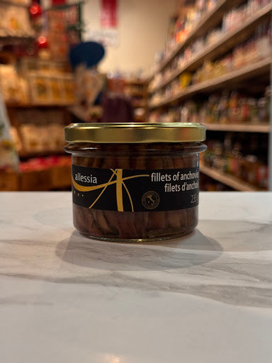 Allessia Fillets of Anchovies in Olive Oil – 235g Jar