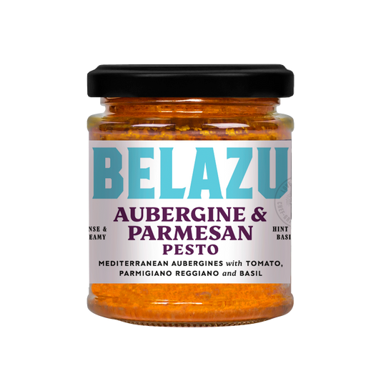 AUBERGINE AND PARMESAN PESTO