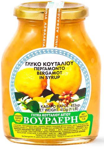 Bergamot in Syrup Preserve (Vourderis) 453g